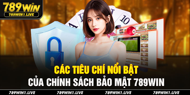 Các tiêu chí nổi bật của chính sách bảo mật 789Win