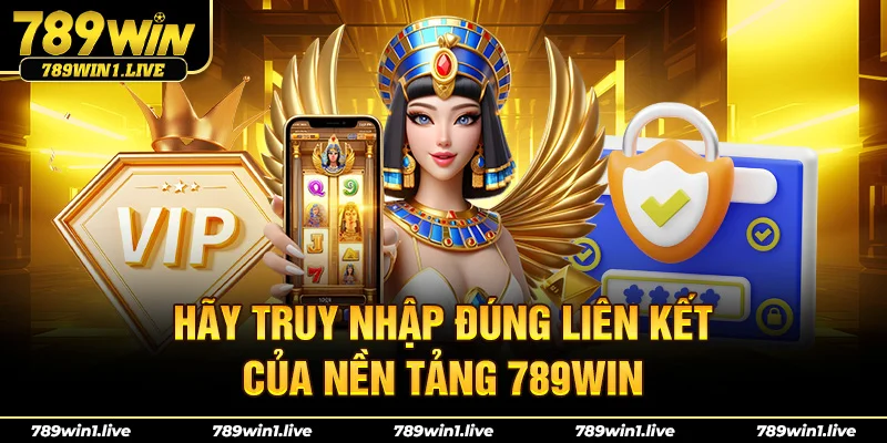 Hãy truy nhập đúng liên kết của nền tảng 789Win
